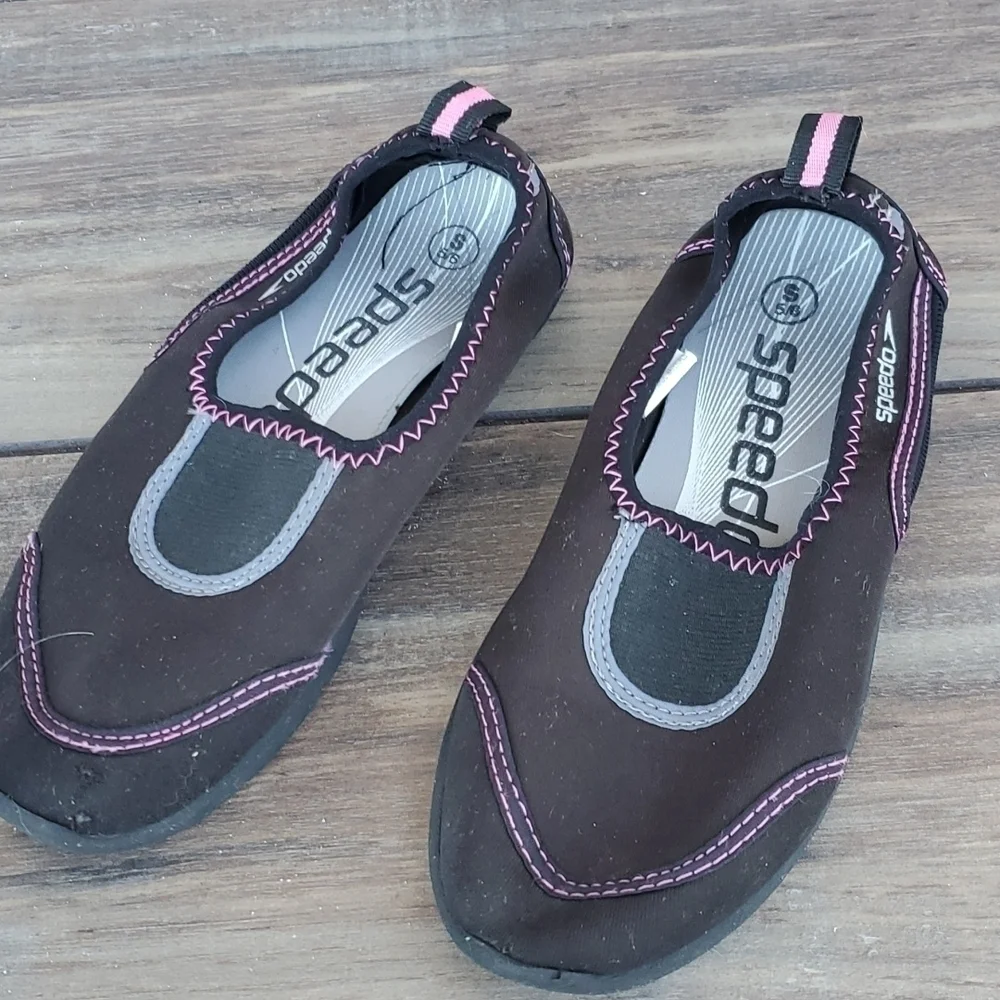 Speedo Kids Girls Water Shoes Loafer Flats sz S 5/6 outdoor